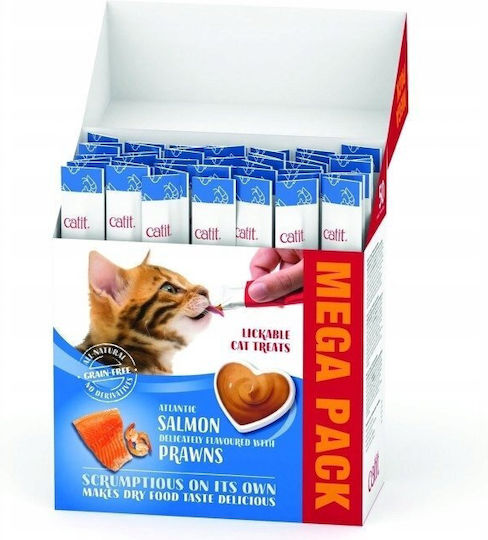 Creamy Megapack Katzenleckerlis & Snacks mit Lachs & Garnelen 50x10g