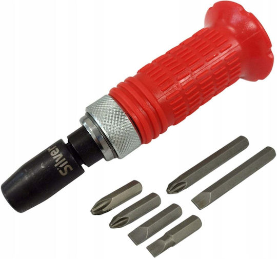 Silver Schraubendreher Mit 7 Wechselbaren Bits