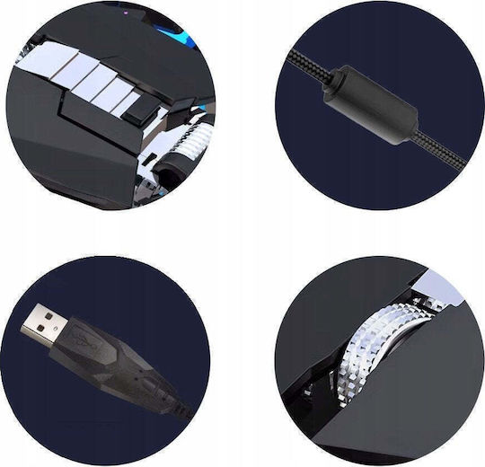 Forev FV-507 Gaming Maus Grau