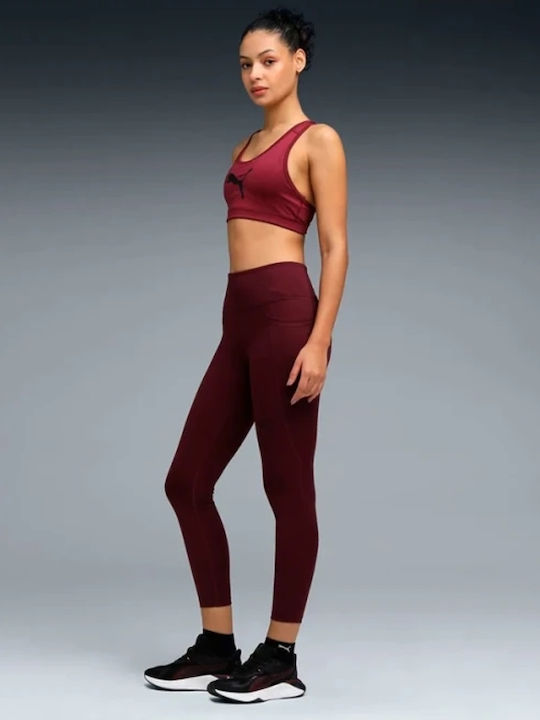 Colanți Cropped Dama Tight Burgundy