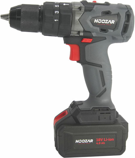 Hoozar AW06065 Ударен Акумулаторен Безчетков Двигател за Бормашина 18V 2x4Ah