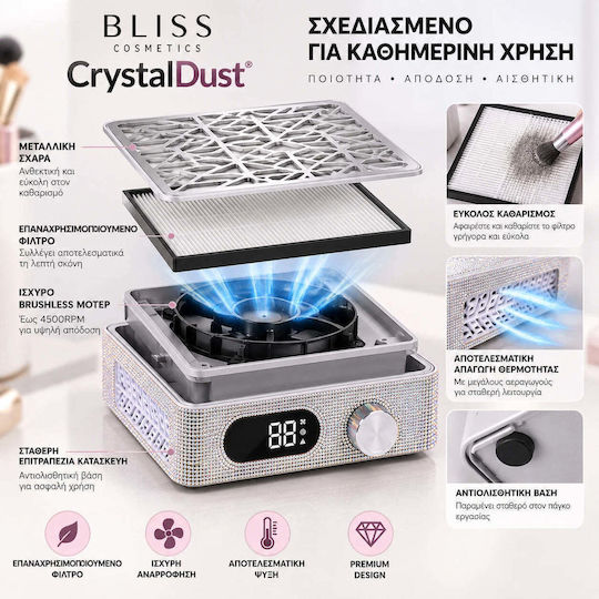 Bliss Cosmetics Прахоуловител за нокти 58W 4500rpm