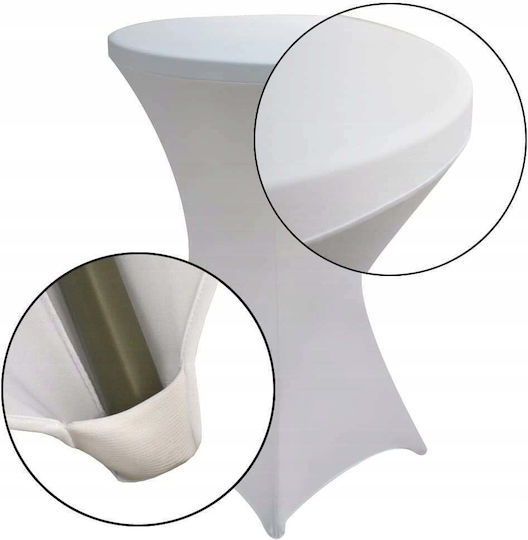 Greenblue Elastisches Abdeck-Tablettuch Rund Catering Tisch 80cm