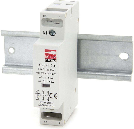 KOOP Elektro Automatischer Leistungsschalter 25A Monopolar AC IS25-1-20