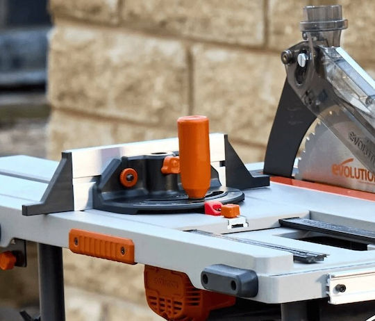 Evolution EVO-R255TBL+ Bench Saw with Power 1800W, Cutting Disc Diameter 25.4mm & Cutting Speed 2500rpm