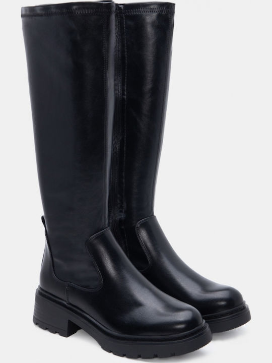 Wildleder Damenstiefel Schwarz
