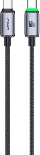 Samsung Плетен кабел USB-C мъжки - USB-C 60W Черен 1m CB03CC