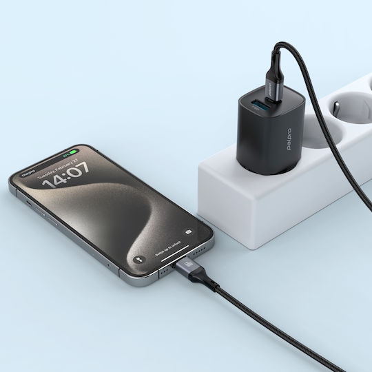Samsung Braided Cable USB-C male - USB-C 60W Μαύρο 1m CB01CC