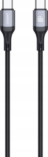 Samsung Braided Cable USB-C male - USB-C 60W Μαύρο 1m CB01CC