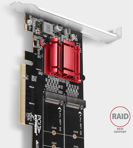 Axagon Pcem2-nd Pci-e 16x M.2 Ssd Nvme