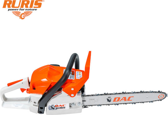 Ruris DAC 401RS Benzin-Kettensäge 2,5hp 5,2kg mit Klinge 35cm und Einfacher Start