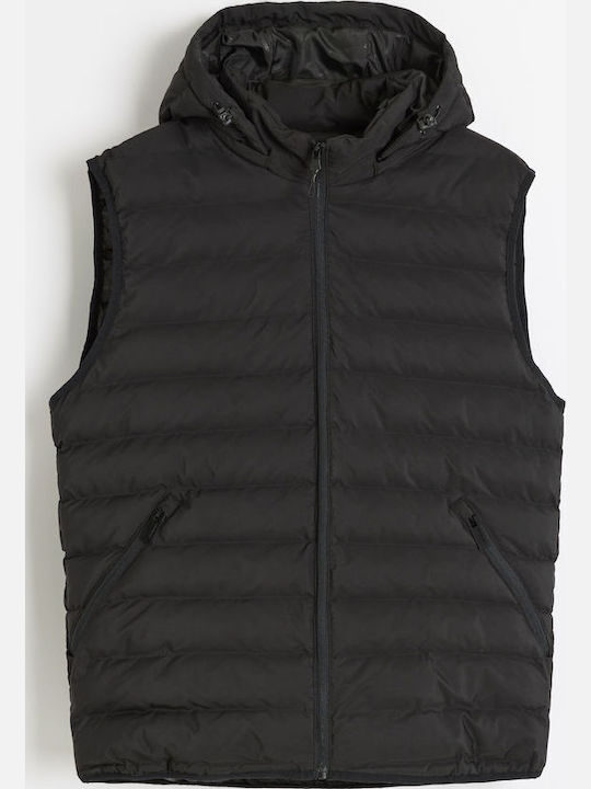 Без ръкав Яке Puffer Черно