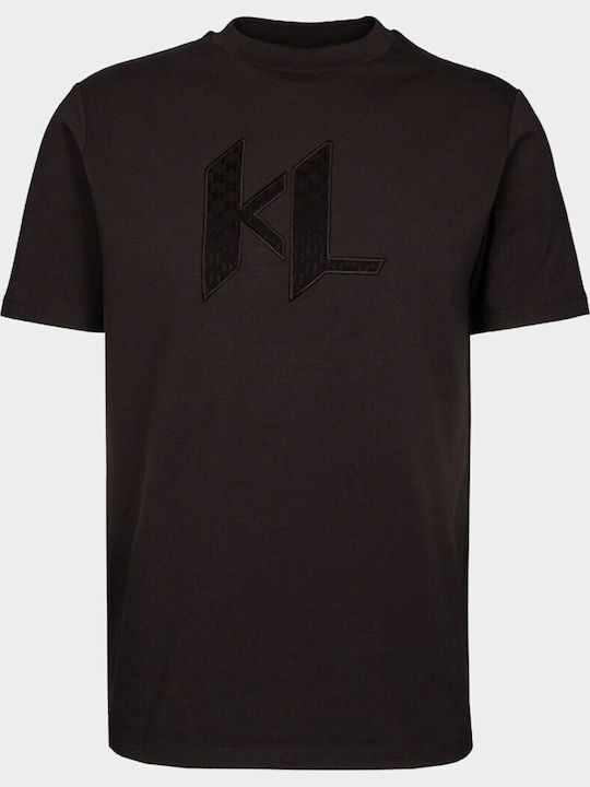 Karl Lagerfeld Tricou Crewneck Crewneck Negru
