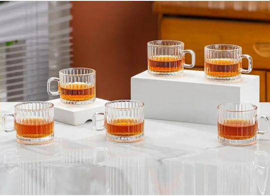 Set Cesti Maro Din Sticlă Transparente 120ml 6 Bucăți