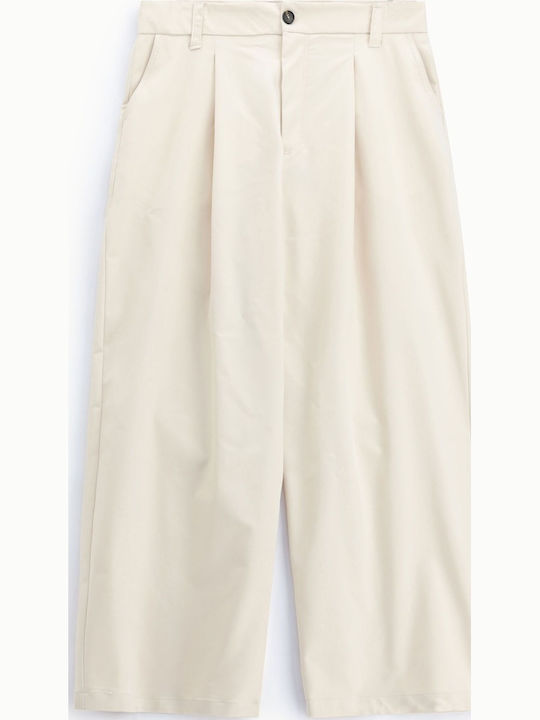 Men's Baggy Ecru Trousers