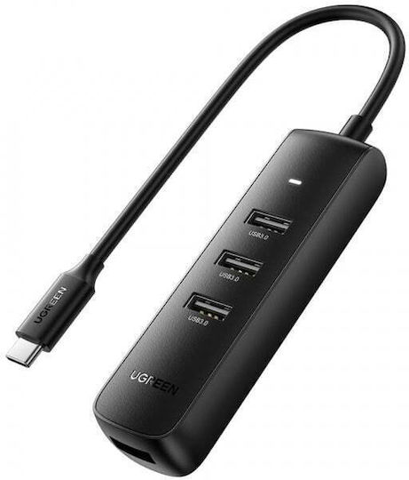 Hub USB-C Ugreen CM416 10916 4 x USB-A 3.0 Negru