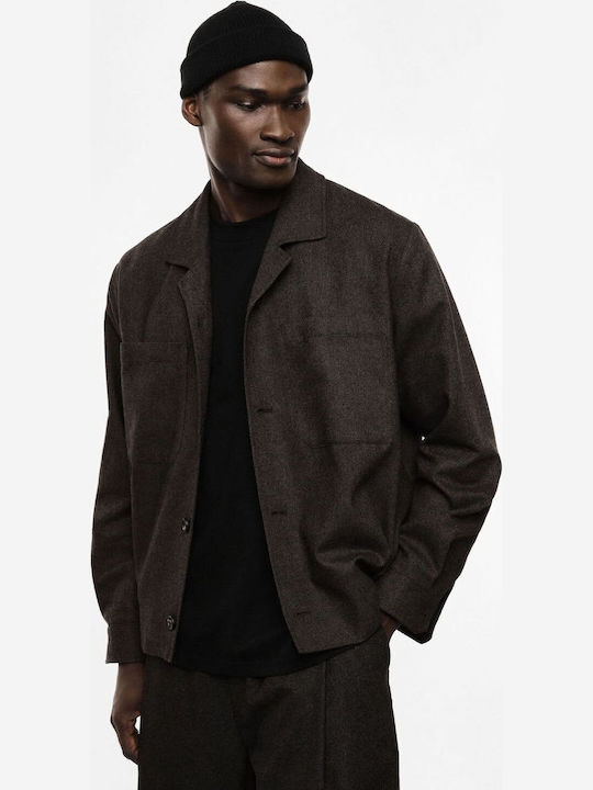 Long Sleeve Brown Overshirt