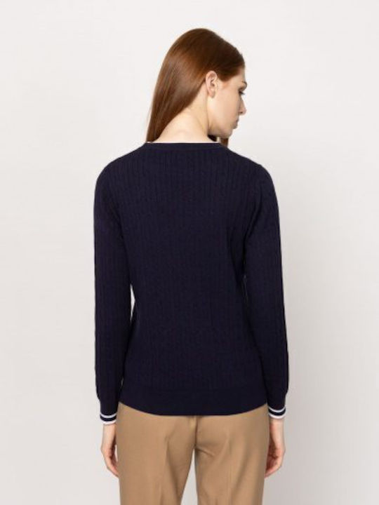 Women's Cotton Sweater Navy