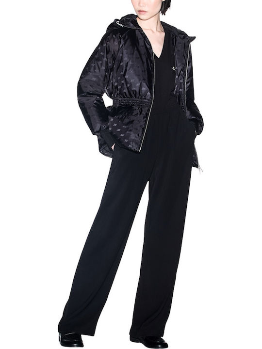 Armani Exchange Damen Stoffhose Schwarz