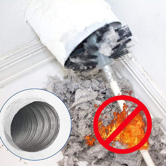 Perie De Curățare A Coșului De Fum Din Nylon Rotundă Cu Diametrul 120mm