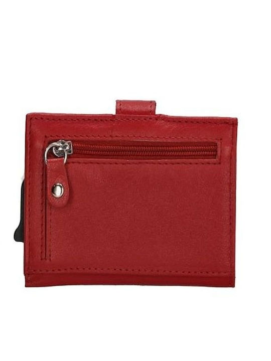Leder Herrenbrieftasche mit RFID Rot