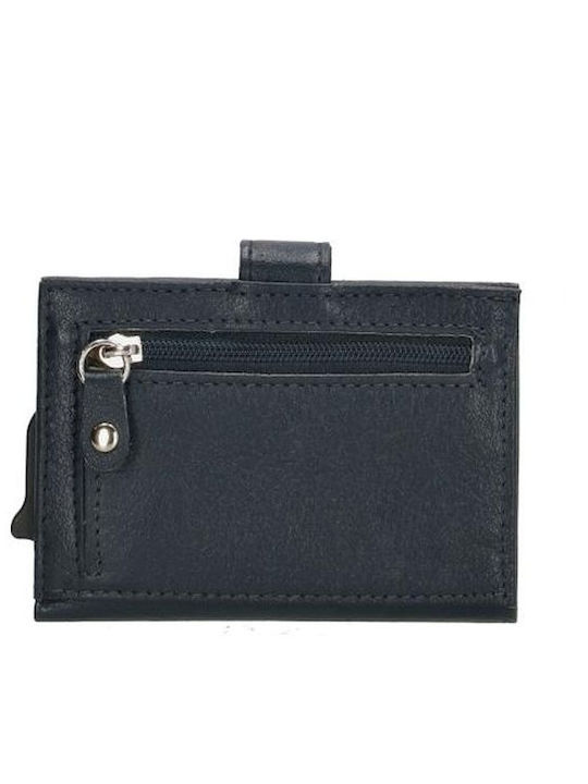 Leder Herrenbrieftasche mit RFID Blau