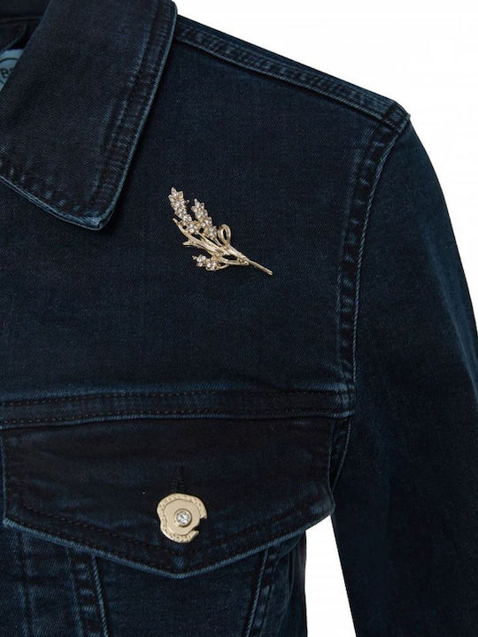 Women's Denim Jacket Dark Blue Denim