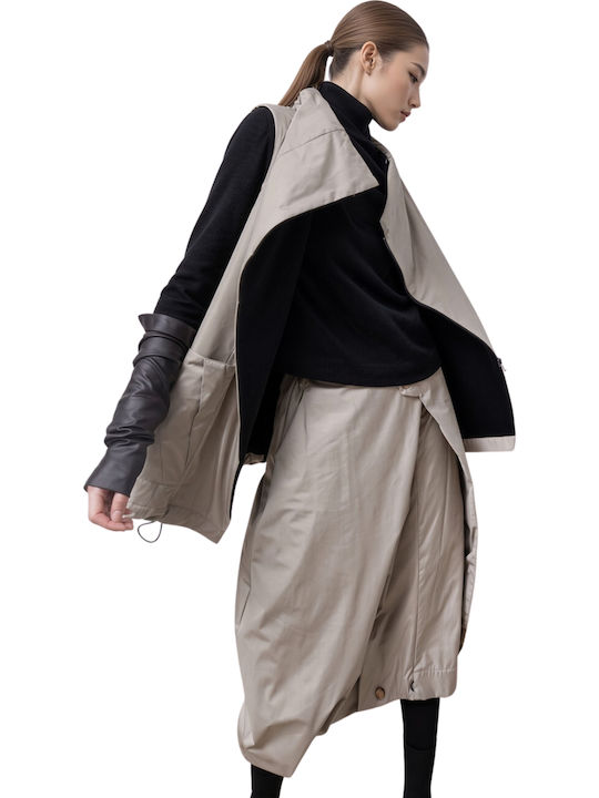 Women's Grey Puffer Jacket for Winter