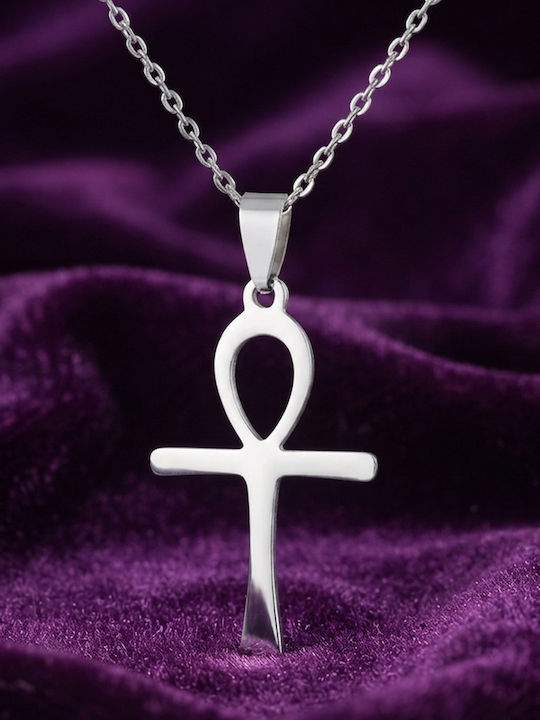 Sharks Bay Clothing Male Steel Cross with Chain