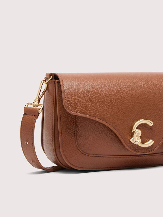 Geantă Dama de Umăr / Crossbody din Piele Tabac Maro