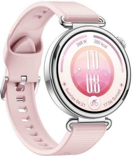 Huawei Watch GT 7 Oțel Inoxidabil 41mm Waterproof cu Pedometru (Roz)
