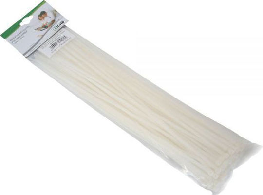 InLine Пластмасови Кабелни Аксесоари 400mmx4.8mm в Бял Цвят 100 бр 59964N