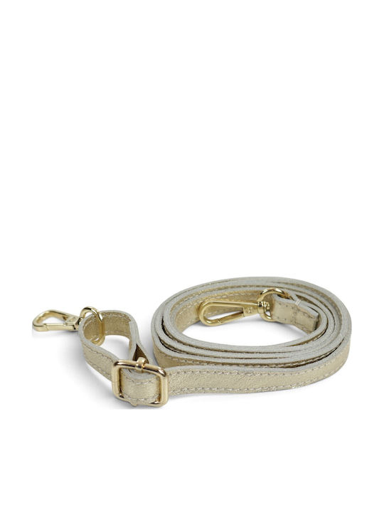 Leather Women's Shoulder Bag Gold