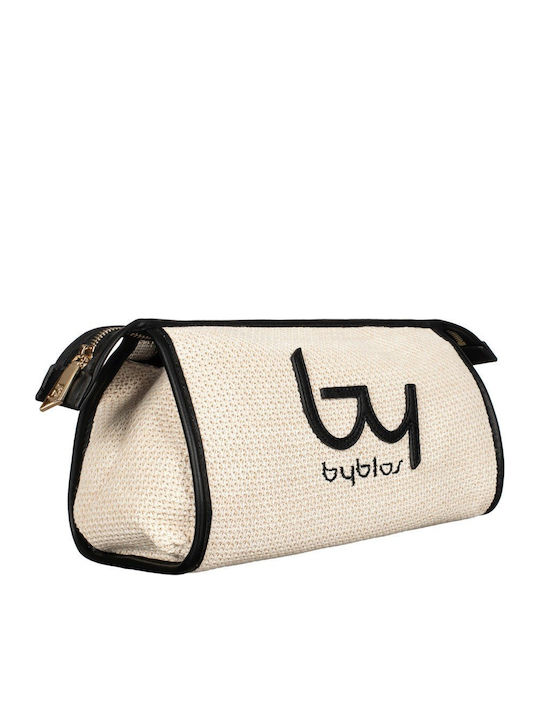 Toiletry Bag By Byblos Seek Bybe88b524-natural/black Women's