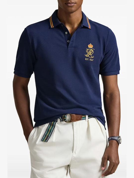Polo Short Sleeve Navy Blouse