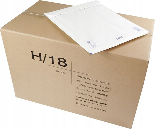 Emerson Set of Catalog Envelope Type Padded Mailing Envelopes 100 Pieces 59x33cm White