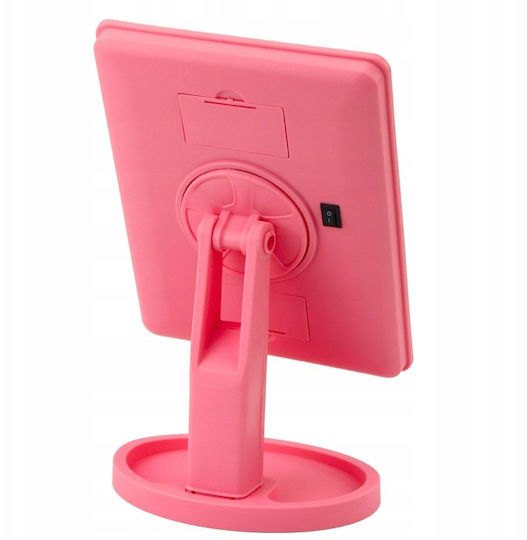 Balvi Verk Group Schminkspiegel Tischgerät mit Licht Rosa
