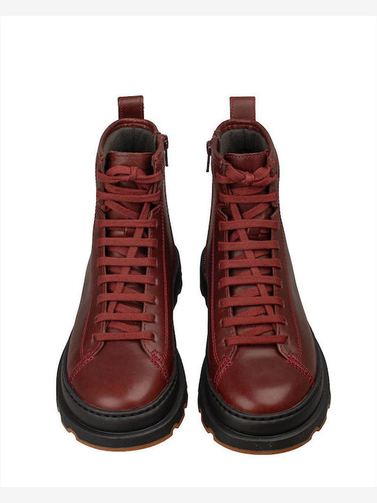 Brutus+ Ghete de Damă din Piele Burgundy