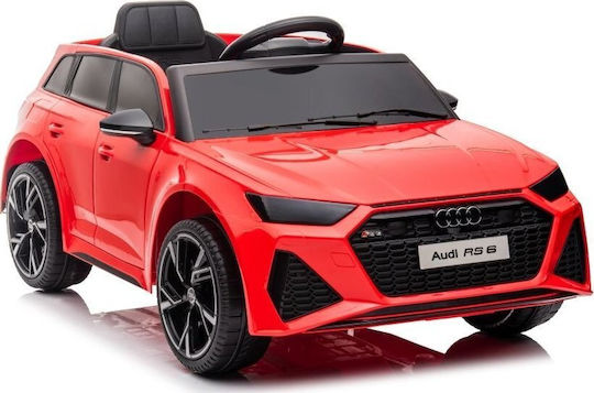 Audi RS6 Μονοθέσιο με Τηλεκοντρόλ 12 Volt Κόκκινο για 3+ Ετών 11965