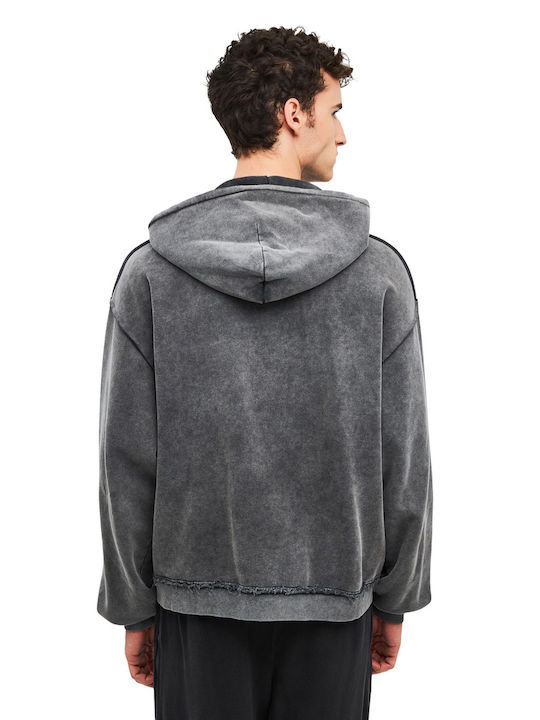 Ζακέτα με Κουκούλα Grey