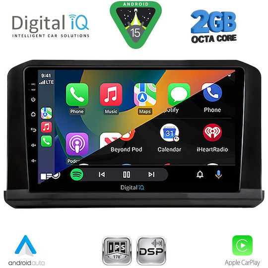 Digital IQ Автомобилна Аудио Система за Nissan Navara 2025 (Bluetooth/USB/Вграден Wi-Fi/GPS/Apple CarPlay/Android Auto) с Touch Screen 10"