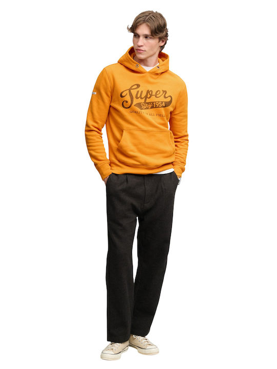 Vintage Sweatshirt mit Kapuze Orange