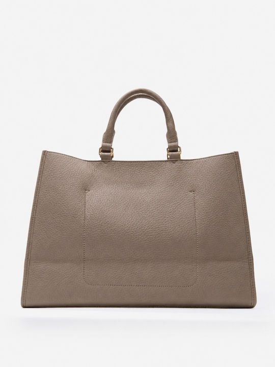Leather Women's Handbag Crossbody Suede Beige