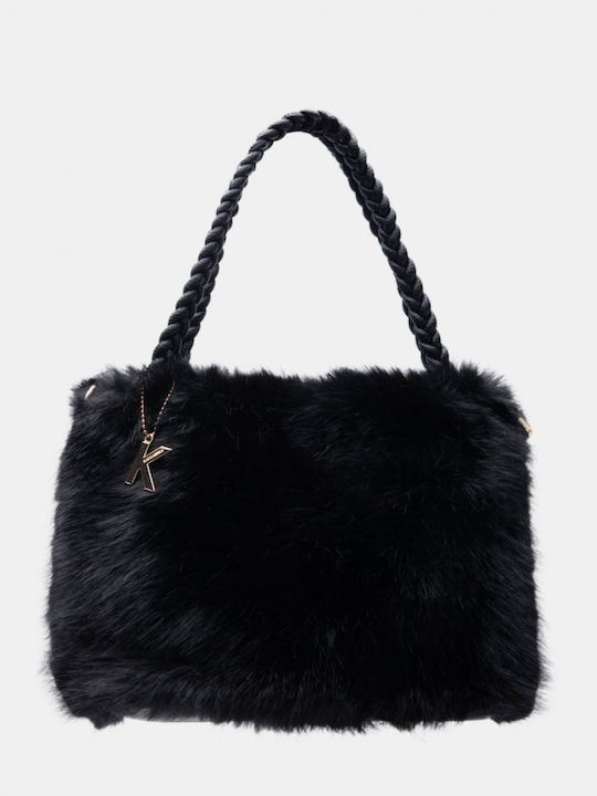 Fur Women's Handbag Crossbody Black