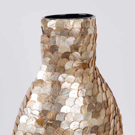 Decorative Paper Vase Beige Φ23xH60cm