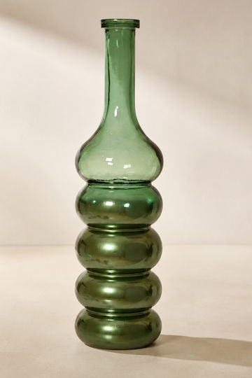 Kaemingk Βάζο Γυάλινο Πράσινο Φ18xΥ76.5cm