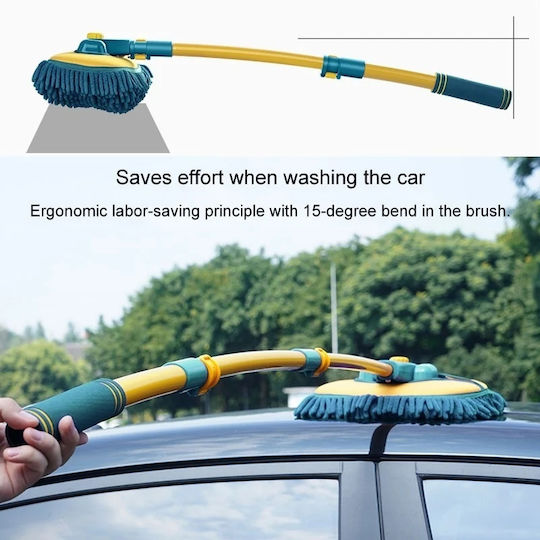 Car Wash + Drying Kit Telescopic Brush 1200gsm Microfiber Towel