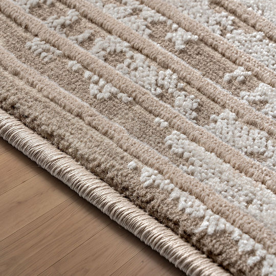 Beauty Home 9256 Wohnzimmer Teppich Beige mit einer Breite von 67 cm