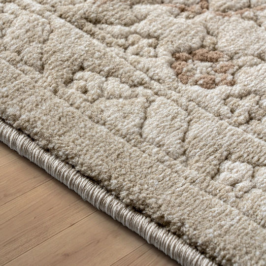 Beauty Home 9845 Wohnzimmer Teppich Rechteckig Crem,Beige 133x190cm