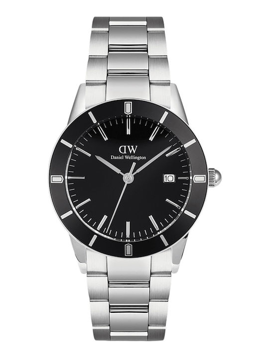 Daniel Wellington Men's Watch 40mm Battery with Silver Metal Bracelet Daniel Wellington Men's Watch 40mm Battery with Silver Metal Bracelet